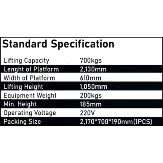 Jintuo ML-500 - طاولة رفع للدراجات النارية