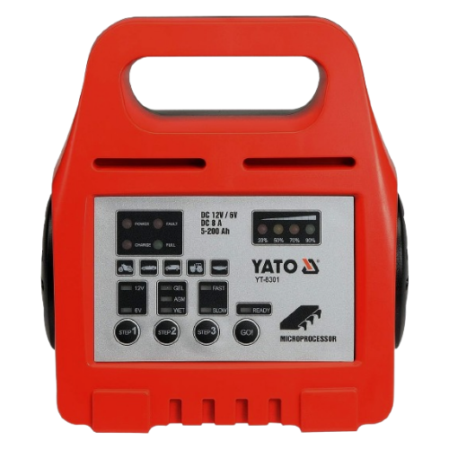 YATO YT-8301 - شاحن بطارية أوتوماتيكي IPX0 230V