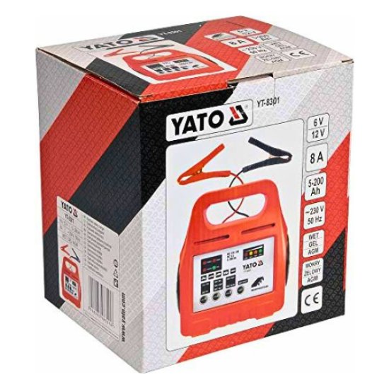 YATO YT-8301 - شاحن بطارية أوتوماتيكي IPX0 230V