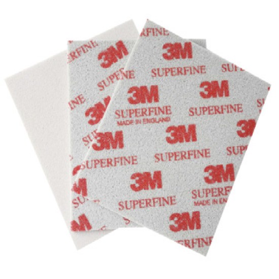 3M™ Softback Sanding Sponge، 02602، 4 1/2 بوصة × 5 1/2 بوصة (115 مم × 140 مم)، فائق النعومة، 20 إسفنجة في كل عبوة، 6 عبوات في كل علبة