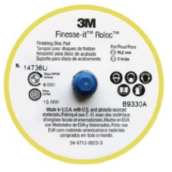 3M™ Finesse-it™ Roloc™ لوحة اللمسات النهائية للأقراص 14736U، 3 بوصات ثابتة، 12 قطعة/علبة