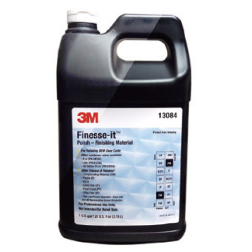 3M™ Finesse-it™ Polish Standard Series - مادة التشطيب (140)، 13084، أبيض، سهل التنظيف، 1 جالون (3.785 لتر)، 4 قطع/علبة