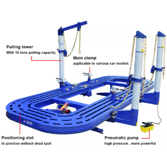 Jintuo J-200 - آلة تقويم هيكل السيارة لإصلاح تصادمات السيارات