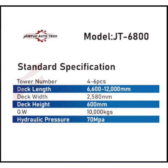 Jintuo JT-6800 - آلة إطار شاحنة الحافلة الهيدروليكية الثقيلة