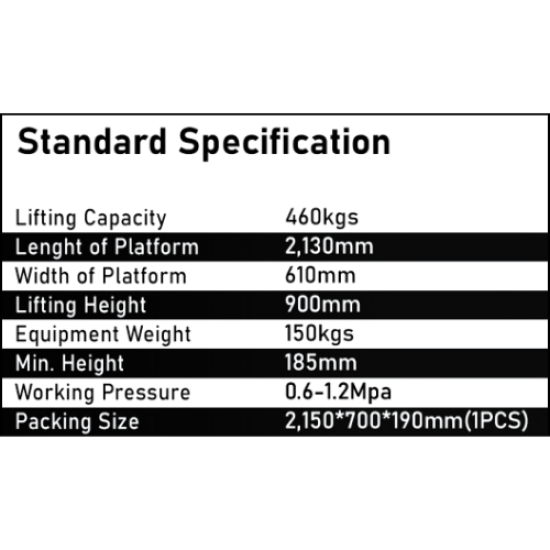 Jintuo ML-450 - طاولة رفع للدراجات النارية