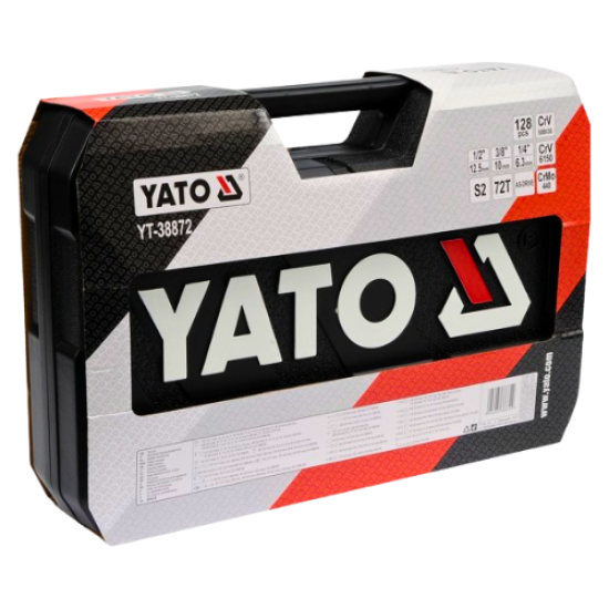 YATO YT-38872 - مجموعة أدوات / مجموعة مقابس 1/4