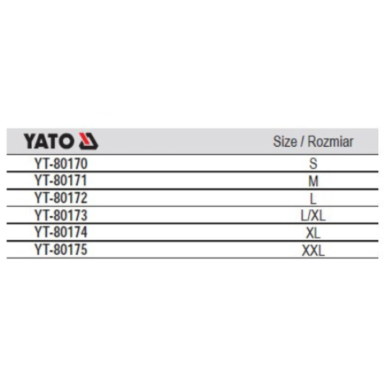 YATO YT-80174 - سروال مريلة للعمل