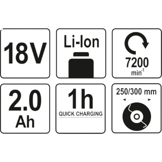 YATO YT-82830 - ماكينة تشذيب العشب اللاسلكية 18 فولت