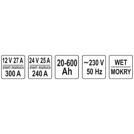 YATO YT-83060 - شاحن بطارية السيارة