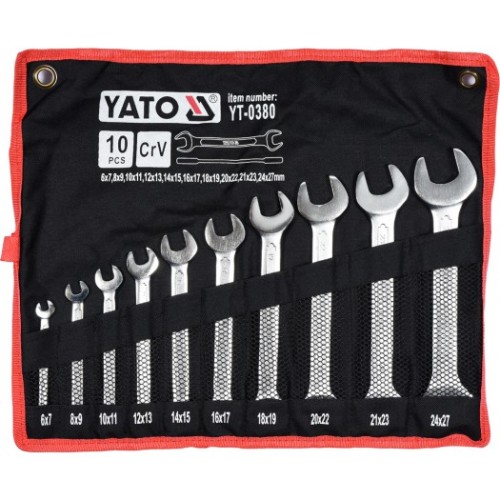  YATO YT-0380 مجموعة مفتاحين ذو طرفين مفتوحين مزدوجة